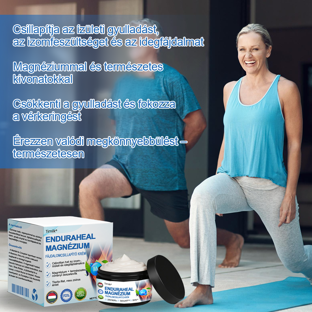 Timilk® EnduraHeal magnéziumos fájdalomcsillapító krém (ízületi gyulladás, neuropátia, reuma, sportsérülések stb. kezelésére)🔥
