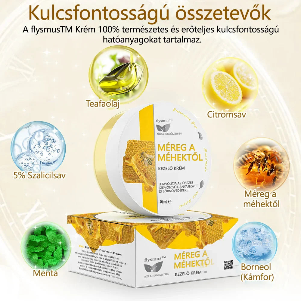 ✅flysmus™ méhméreg kezelő krém🐝: Ekcéma, pikkelysömör, akne, rosacea, gombás fertőzések, szemölcsök kezelése🐝🐝🐝