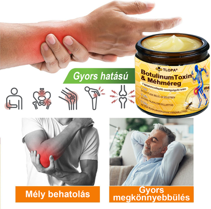 🦴TLOPA® Botulinum Toxin és Méhméreg Fájdalomcsillapító Csontgyógyító Krém🐝 🔥(Kifejezetten időseknek & ortopéd szakorvosok ajánlásával)🦴🦴🦴🦴🦴