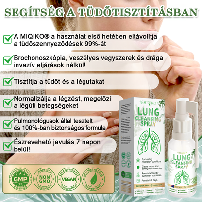 ☘️[Hivatalos márkaüzlet] 👨‍⚕️𝐌𝐈𝐐𝐈𝐊𝐎® Fejlett tüdőtisztító spray (☘️Tüdőspecialisták ajánlásával)☘️☘️