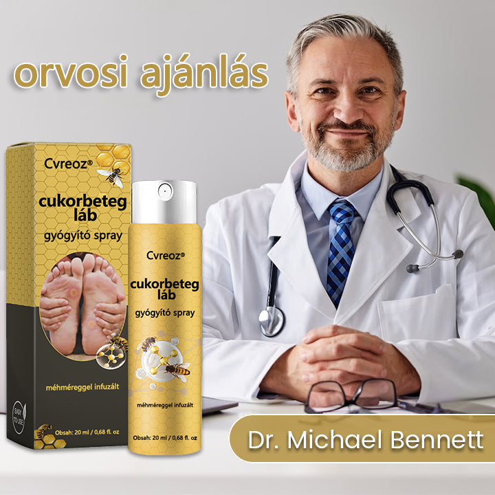 Cvreoz® méhméreg gyógyító spray a sebek gyógyulására és regenerálására a kezeken és a lábakon🌿