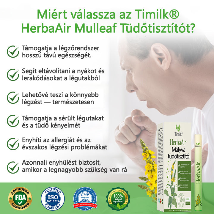 Timilk® HerbaAir Mullein tüdőtisztító💖💖